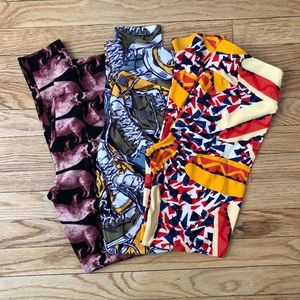 3 Pack of LuLaRoe Leggings Full Length ONE Size